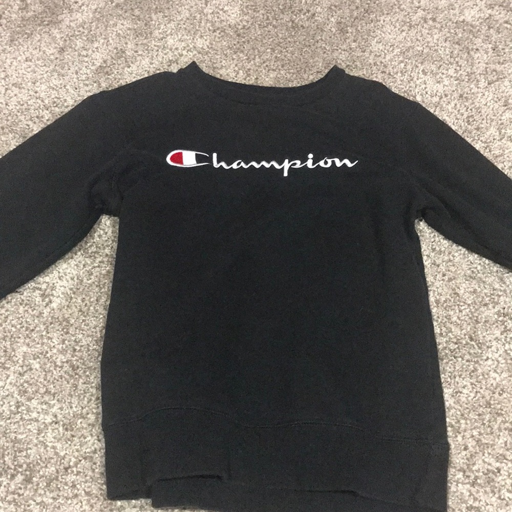 champion crewneck black